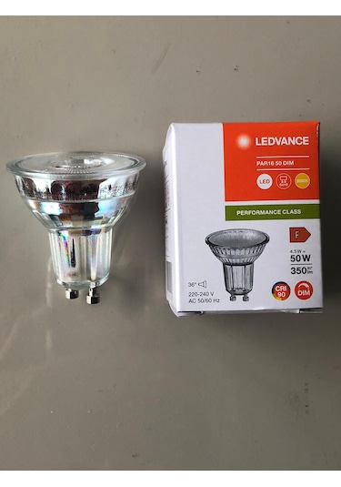 3 Adet Ledvance Gu 10 Dimli Led 4.5w 50w 350 Lümen 3000 Kelvin