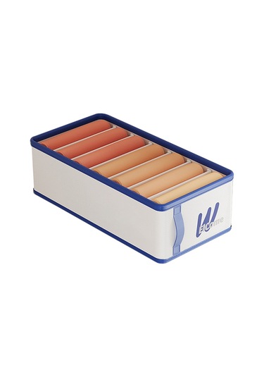 Cbtx Küçük 7 Bölmeli Katlanabilir Elbise Düzenleyici Pe+pp Gardırop Saklama Kutusu Beyaz