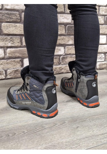 Rahat Bağcıklı Su İtici İçi Kürklü Outdoor Spor Bot Füme