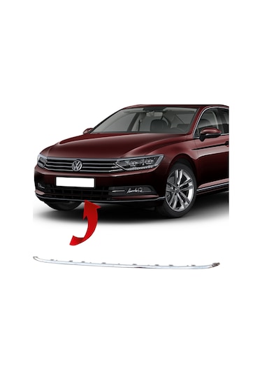 Vw Passat B8 Ön Tampon Orta Nikelajı 2015 Sonrası 3G0853245