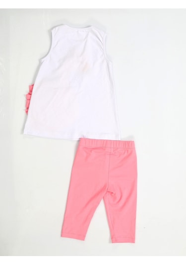 Flamingo Fırfırlı Tunik Takım - Pembe