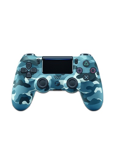 Vkemall Ps4 Kablolu Oyun Kontrolcüsü - Ergonomik Tutuş, Dürtü Hassas Tuşlar Ve Kesintisiz Bağlantı İle Oyun Deneyimini Artırın Mavi Kamuflaj