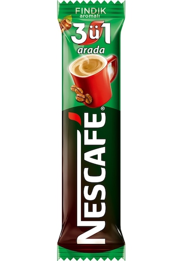 Nescafe 3'ü 1 Arada Fındık Aromalı Hazır Kahve 48 x 17 G