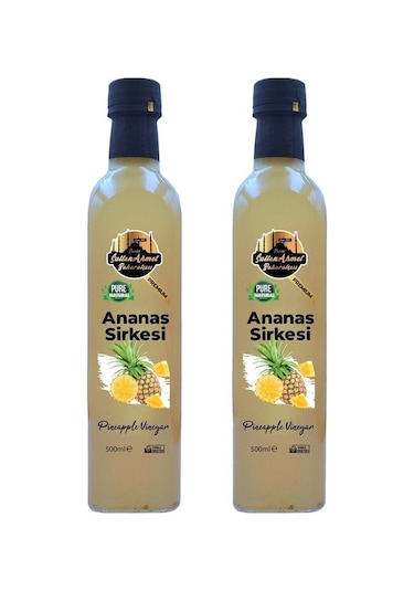 Ananas Sirkesi %100 Katkısız Doğal 2x500 Ml Özel Üretim