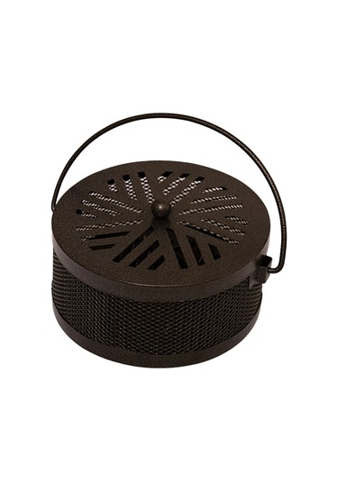 Aotu Taşınabilir Demir Sivrisinek Tütsü Bobini Tutucu Kutu Dış Mekan Ev Için Kapaklı - Bronz / Kar Tanesi Çok Renkli