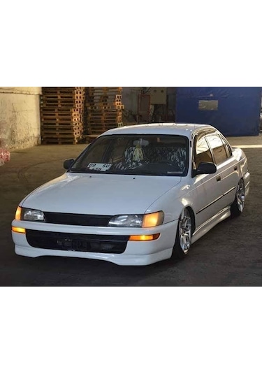 Toyota Corolla Uyumlu Ae101 Ön Tampon Eki  - Mat Siyah STR-774