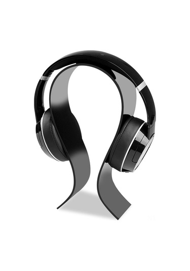 Maiyame Siyah Akrilik Kulaklık Tutucu - Ev Ve Mağaza İçin Dayanıklı U-şekilli Kulaklık Serim Aracı