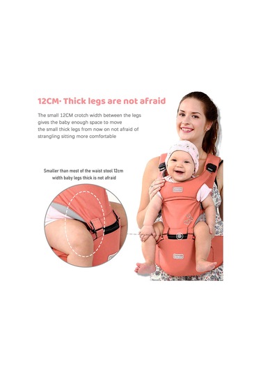 Geeksen Bebek Taşıyıcı - Yenidoğan Ve Yürümeye Başlayan Çocuklar İçin Ergonomik Ve Çıkarılabilir Kalça Desteği