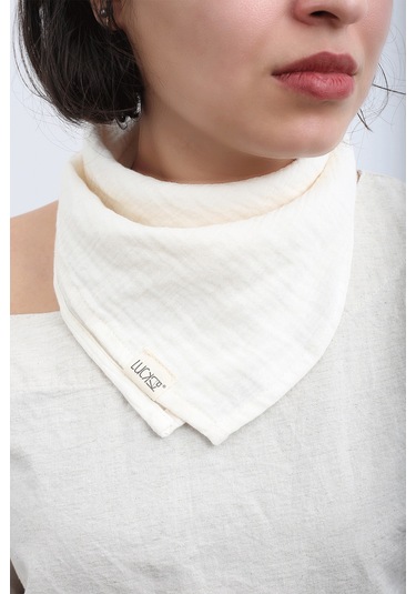 Luckka Çok Amaçlı Müslin Oyuncak , Diş Kaşıyıcı , Puset Oyuncağı , Emzik Tutacağı , Fular - Ztcrınkletoy Krem