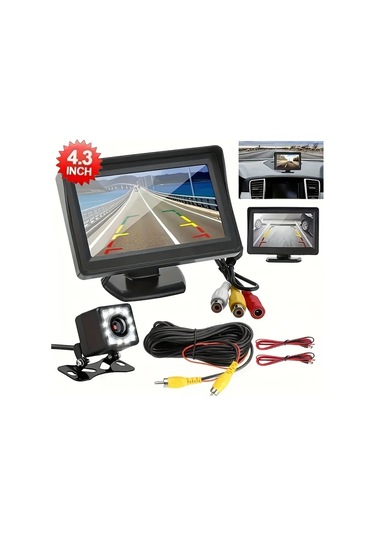 Elmpaly Winpartners 10.92 Cm Araç Park Sensörü Kamera Ve Ekran Seti Gece Görüşlü 12v Suv Karavan
