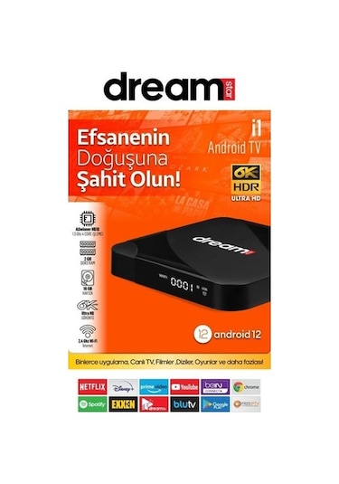 Dreamstar i1 2 GB 16 GB Hafıza Android 12 Android Tv Box