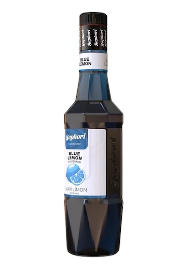 Saphori Mavi Limon Aromalı Kokteyl Şurubu Mavi Limon Şurubu 700 Ml