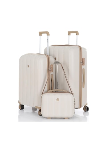 Mçs Polipropilen 3lü Valiz Seti Büyük & Orta & Makyaj V305 S21yy1000078-set 00421 3'lü Set Çok Renkli