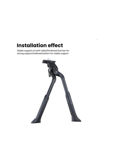 Pazly İki Ayaklı Bisiklet Standı, Ayarlanabilir, Basit Kurulum, Evrensel, Kaymaz Bipod, Dağ Bisikleti Ayak Dayama Yeri, Siyah Siyah