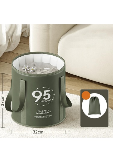 Dolıty Katlanabilir Ayak Havzası Islatma Spa Kovası Yeşil