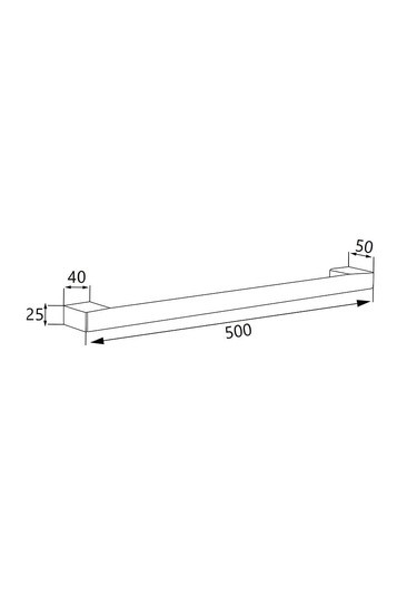 Soho Prado Uzun Havluluk 50cm Krom