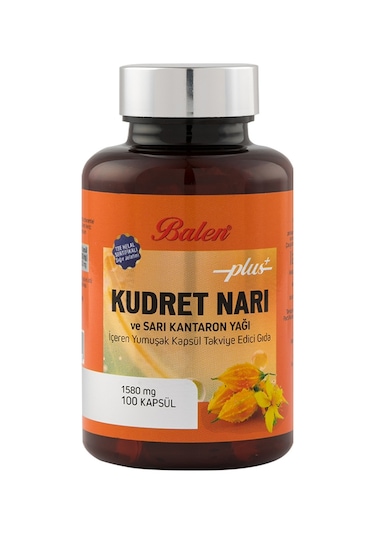 Kudret Narı ve Sarı Kantaron Yağı İçeren Kapsül 1580 Mg*100 Adet
