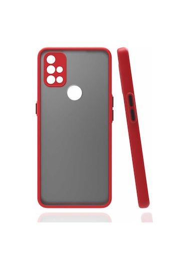 One Plus Nord N10 5g Kılıf Tchs Hux Kapak - Kırmızı Kirmizi