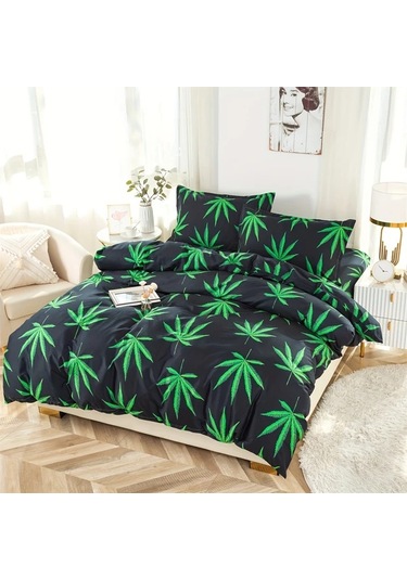 Gateesat Yeşil Yatak Takımı Pike Ve 2 Pike Kılıfı Multicolor King Boyut Çok Renkli