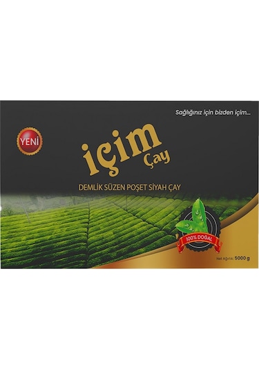 İçim Çay Demlik Süzen Poşet Siyah Çay 5 KG