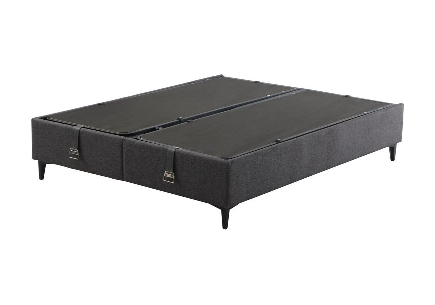 Elegant Baza Başlık Siyah Ayak Prime Keten 48 140x200 140 x 200 CM