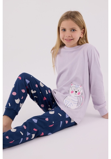 Rolypoly Kız Çocuk Mor Pijama Takımı Rp3697-c-v1 Mor
