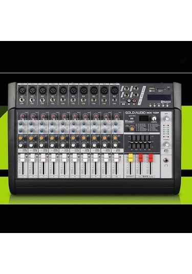 Gold Audio Mx-10P - 2X250 Watt 10 Kanal Power Mikser Anfi Mikser