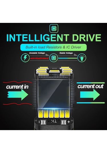 T15 W16w Canbus 45 Led Turuncu Sinyal Ampülü
