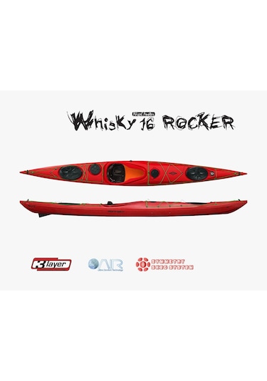 Point65 Whisky 16 Rocker Rudder& Skeg Kano-Turuncu
