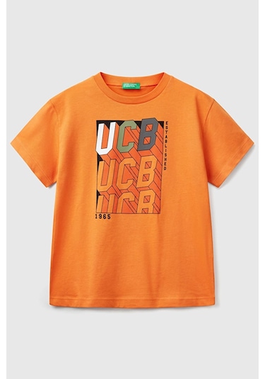 Benetton Erkek Çocuk Tişört Gri