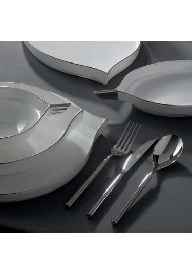 Jumbo Goddess Platin 61 Parça 12 Kişilik Yemek Takımı Platin