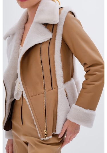 Valmenti Kadın Kürk Taba Mont 616 6593 Bn Kurk Sk24/25 Taba Taba