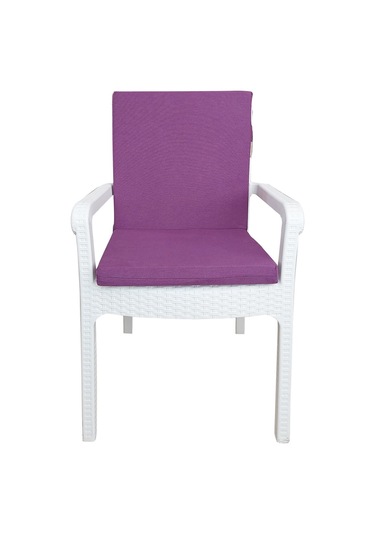 Mirzade 6 Adet Elit Yüksek Arkalı Minder Duck Bezi-mor 001