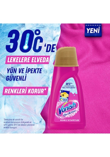 Vanish Sıvı Pembe 1000 Ml + Oxi Toz Beyaz 480 Gr