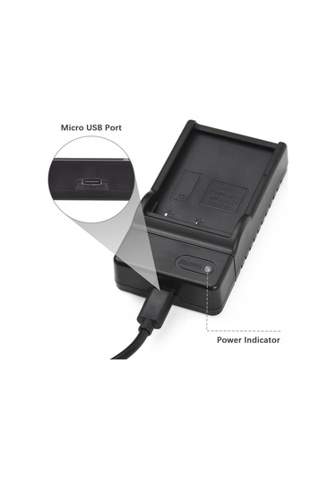 Fosenze Ordro Hdr Serisi Kamera Pil Şarj Cihazı, Type-c Girişli, Usb Şarj Kablolu, Taşınabilir Tasarım