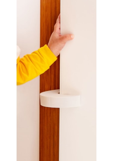 Baby Lock Kapı Koruyucu Bebek Çocuk Kapı Stoperi 4 Adet Çok Renkli