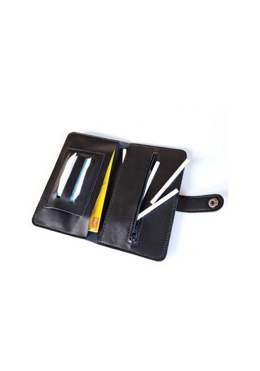 Pu Deri Vegan Deri Çıtçıtlı Tütün Kesesi 50gr Için Uygun