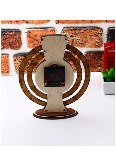 Öğretmenler Gününe Özel İsimli Ayyıldız Takvimli Masa Saati