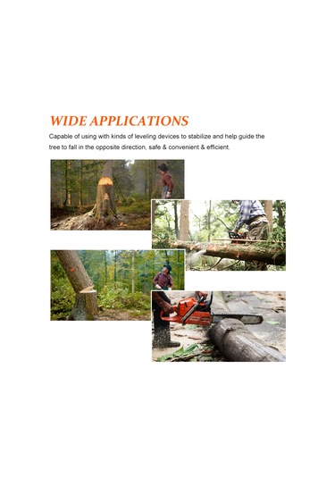 Suofeng 2 Adet 14cm Turuncu Plastik Ağaç Kesme Takozu, Ahşap Kesme Aleti, Dikenli Takoz