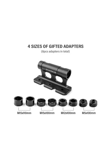 Yuntech01 Jantlı Bisiklet Çatı Tutucusu - Alüminyum Ön Çatal Sabitleyici, Hızlı Montaj, 4 Farklı Adaptörlü