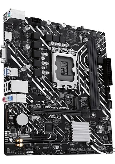 Asus Prıme H610m-k Argb, 2xddr5, M.2,d-sub, Hdmı,12-13.14.nesil, Lga1700 Soket, Anakart