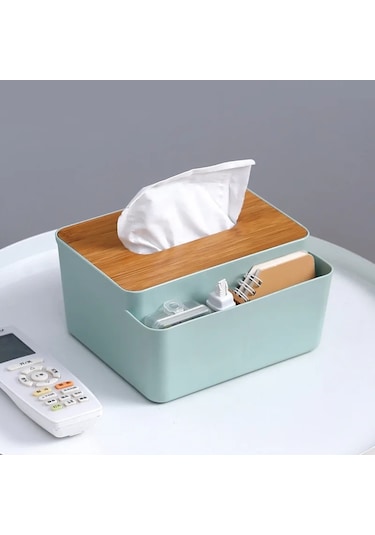 Yeşil Mendil Tutucu Bambu Kapaklı Tuvalet Kağıdı Kutusu Peçete Tutucu Kılıf Kağıt Mendil Dispenseri Kağıt Havlu Saklama Kutusu Doku Kutuları