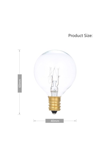 Tomshine Ac230v G40 Küre Akkor Ampul Lamba 25 Paket Sıcak Beyaz