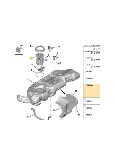 Depo Şamandırası 206 70830003