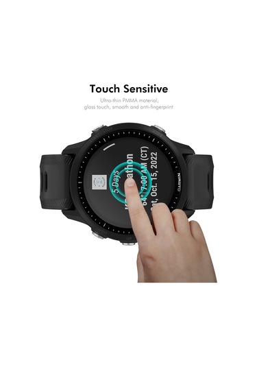 Garmin Forerunner 955/955 Solar İçin 5 Adet Enkay 3d Tam Kapsama Yumuşak Pc Kenar Pmma Hd Ekran Koruyucu Film