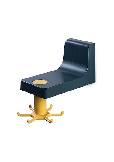 Dofolink Abs Malzeme 360 Döner Tutucu - Delme Yok Kurulum, Çakma/saklama İçin Mutfak/banyo Organizer Mavi