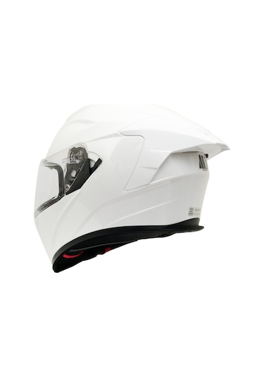 My Helmets Mks001-pw Yarış Spoiler Güneş Vizörlü Şeffaf Full Face Motosiklet Kaskı Çok Renkli