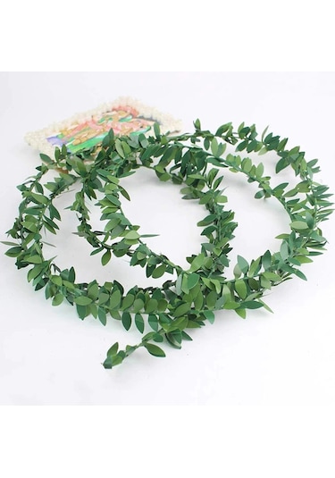 Dekoratif Telli 7 Metre Yaprak Şerit Yapay Taç Sarmaşık Çiçek Süs