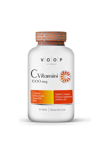 VOOP Vitamin C + Turunçgil  Bioflavonoidleri 1000 mg 30 Tablet