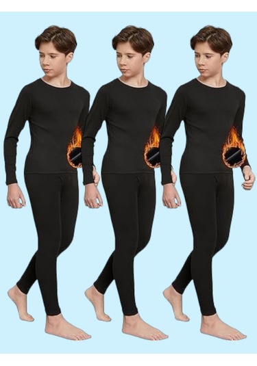 Tezzgelsin Erkek Çocuk 3'lü Termal Alt Üst İçlik Takımı